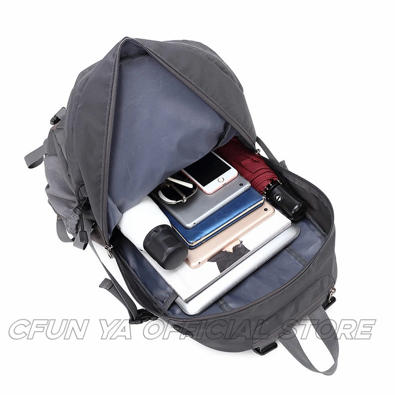 CFUN YA Fashion New Outdoor Climbing Backpack For Men Women Nylon Waterproof Large Capacity Travel Rucksack Unisex Hiking Bag