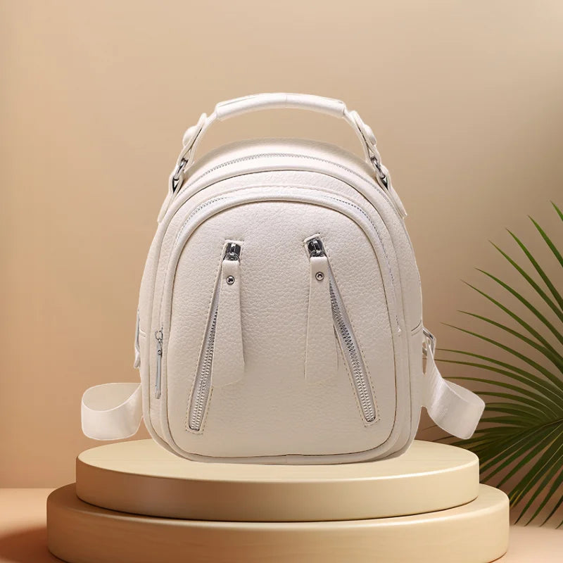 CFUN YA Fashion Small Backpack For Women Pu Leather Mini Travel Female Bagpack Girls Handbag Purse Mochilas Anti-Theft Backpacks