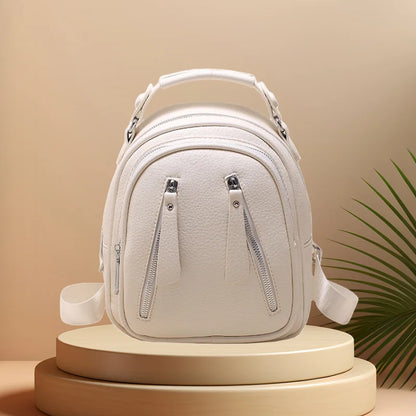 CFUN YA Fashion Small Backpack For Women Pu Leather Mini Travel Female Bagpack Girls Handbag Purse Mochilas Anti-Theft Backpacks
