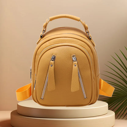 CFUN YA Fashion Small Backpack For Women Pu Leather Mini Travel Female Bagpack Girls Handbag Purse Mochilas Anti-Theft Backpacks