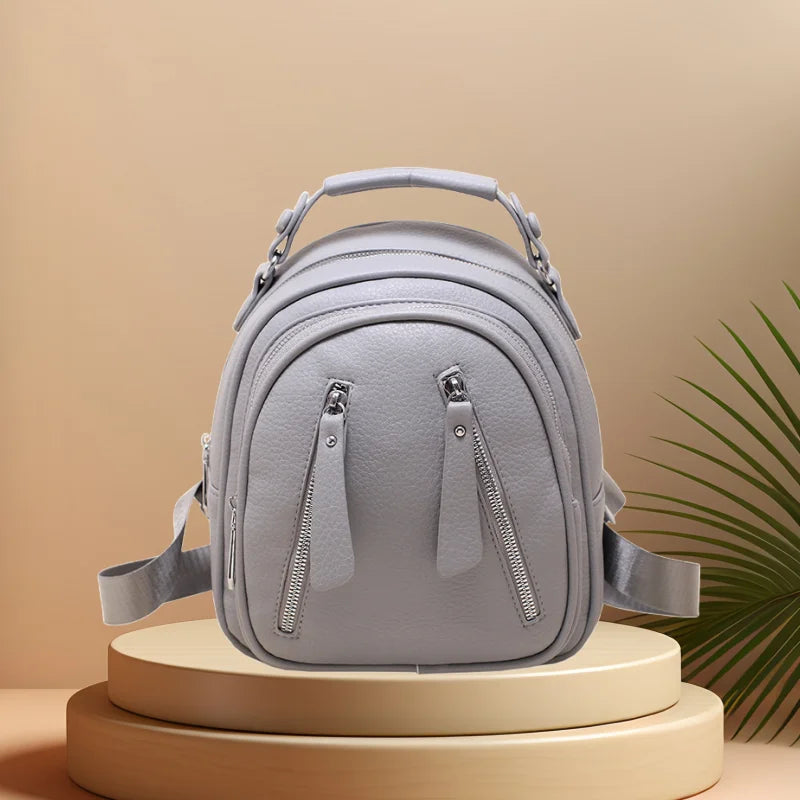 CFUN YA Fashion Small Backpack For Women Pu Leather Mini Travel Female Bagpack Girls Handbag Purse Mochilas Anti-Theft Backpacks