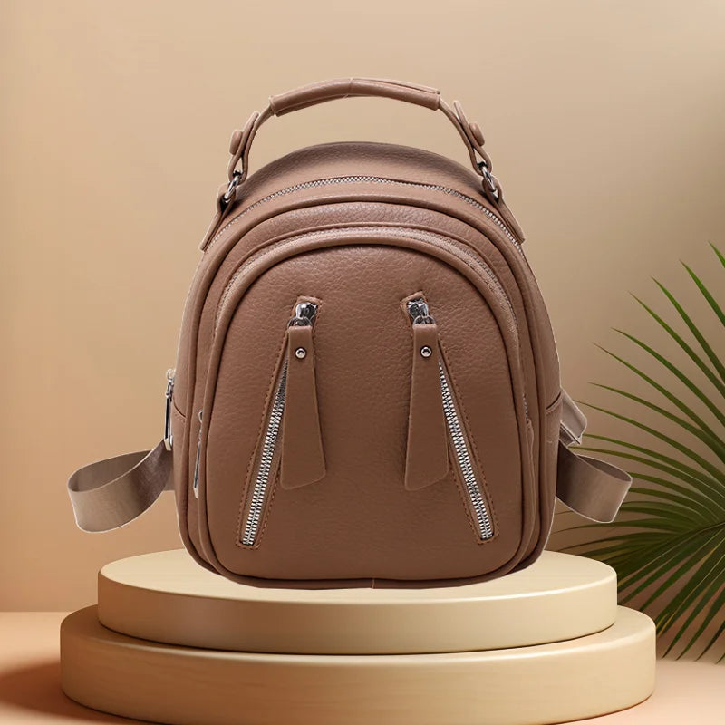CFUN YA Fashion Small Backpack For Women Pu Leather Mini Travel Female Bagpack Girls Handbag Purse Mochilas Anti-Theft Backpacks