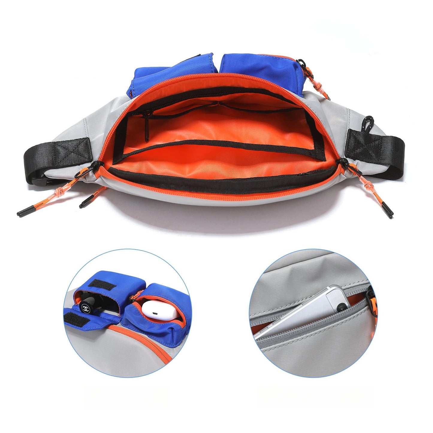 CFUN YA Fashion Sports Chest Bag For Women Men Oxford Multifunction Fanny Pack Outdoor Climbing Sling Cross Bags Purse Waist Bag