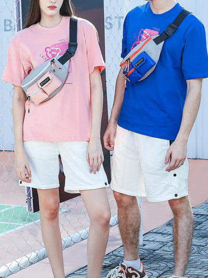 CFUN YA Fashion Sports Chest Bag For Women Men Oxford Multifunction Fanny Pack Outdoor Climbing Sling Cross Bags Purse Waist Bag