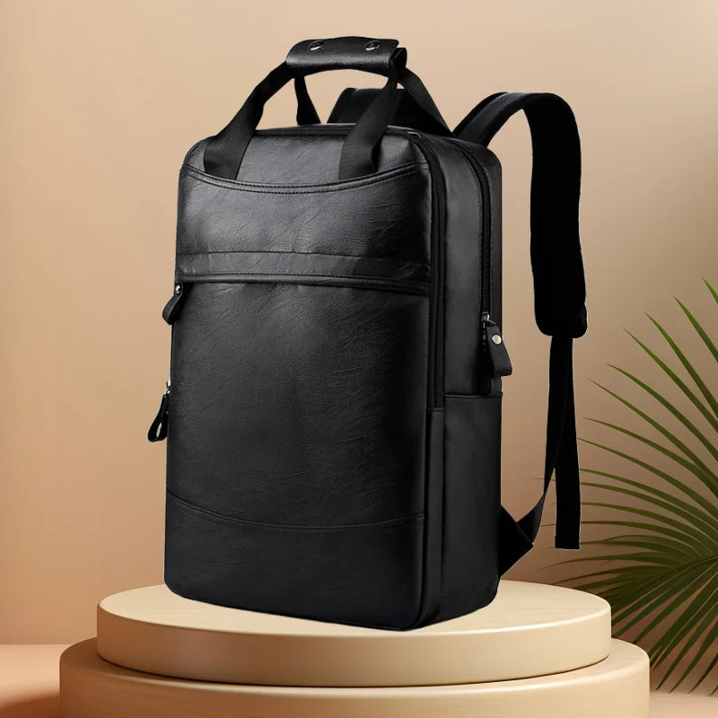 CFUN YA Fashion Students Schoolbag PU Leather Travel Bagpack Men Women Business Backpack Teen Boys Girls Bag Pack Mochila New