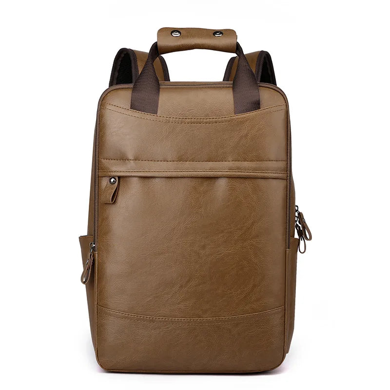 CFUN YA Fashion Students Schoolbag PU Leather Travel Bagpack Men Women Business Backpack Teen Boys Girls Bag Pack Mochila New