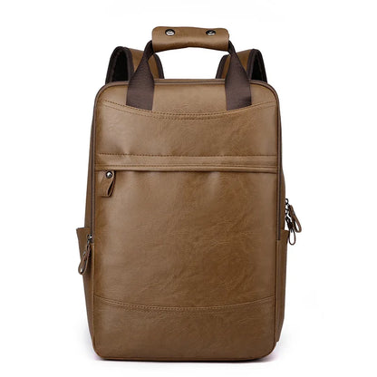 CFUN YA Fashion Students Schoolbag PU Leather Travel Bagpack Men Women Business Backpack Teen Boys Girls Bag Pack Mochila New