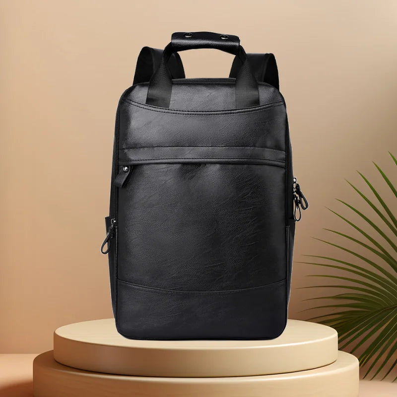 CFUN YA Fashion Students Schoolbag PU Leather Travel Bagpack Men Women Business Backpack Teen Boys Girls Bag Pack Mochila New