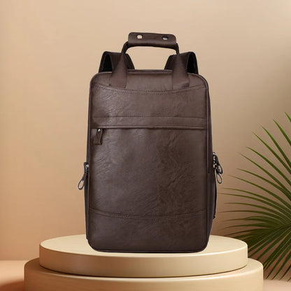 CFUN YA Fashion Students Schoolbag PU Leather Travel Bagpack Men Women Business Backpack Teen Boys Girls Bag Pack Mochila New