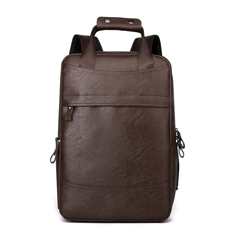 CFUN YA Fashion Students Schoolbag PU Leather Travel Bagpack Men Women Business Backpack Teen Boys Girls Bag Pack Mochila New