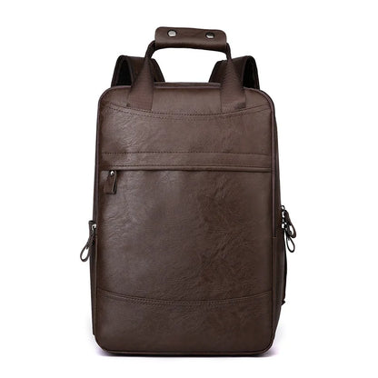 CFUN YA Fashion Students Schoolbag PU Leather Travel Bagpack Men Women Business Backpack Teen Boys Girls Bag Pack Mochila New