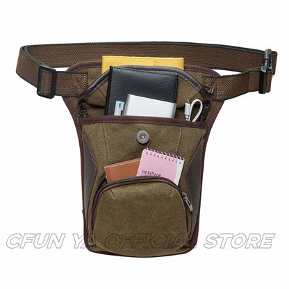 CFUN YA Fashion Tactial Waist Pack Outdoor Belt Bag Fanny Leg Bags Cross Packs Men Women Pochete Riñoneras Para Bolso Hombre