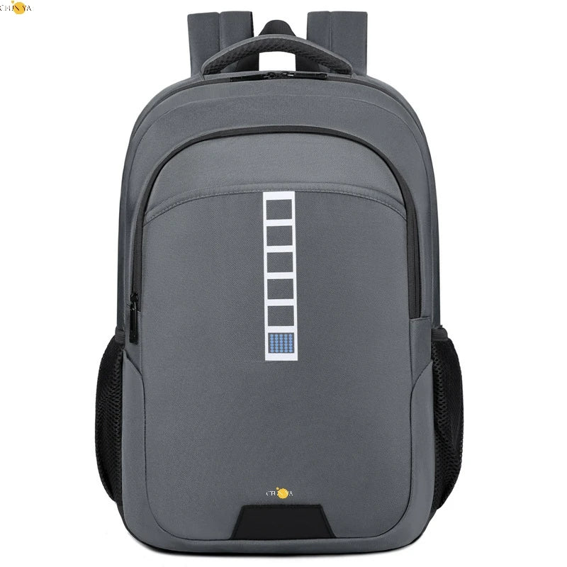 CFUN YA Fashion Tren Junior High School Backpack Large Computer Back Bag Waterproof Travel Outdoor Backpacks Men Women Teens Bag