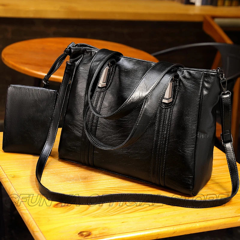 CFUN YA Fashion Trend 2023 Women Bag PU Leather Female Handbag Large Capacity Ladies Messenger Tote Bag Sac a Main Femme Bolsas