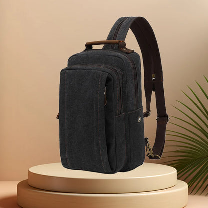 CFUN YA Fashion Trend Canvas Chest Bag For Men Outdoor Sports Climbing Backpack Hiking Shoulder Crossbody Bag Pack Mochilas 2024