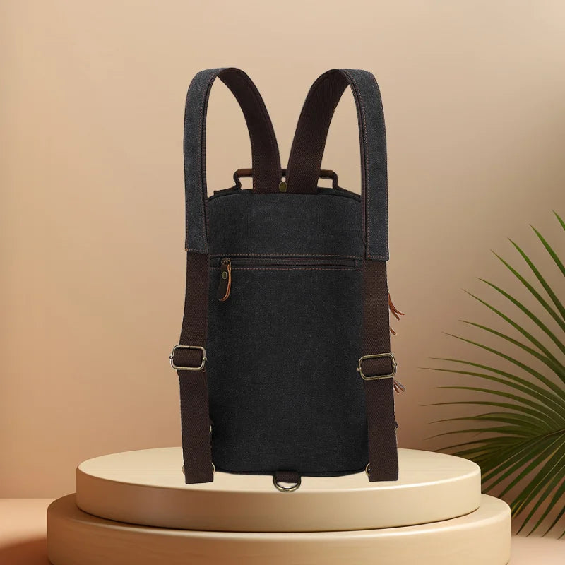 CFUN YA Fashion Trend Canvas Chest Bag For Men Outdoor Sports Climbing Backpack Hiking Shoulder Crossbody Bag Pack Mochilas 2024