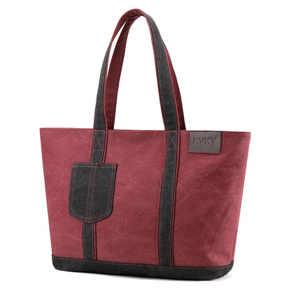 CFUN YA Fashion Trend Canvas Tote Bag For Women Large Capacity Female Shoulder Messenger Pack Travel Lady Handbag Shopping Bags