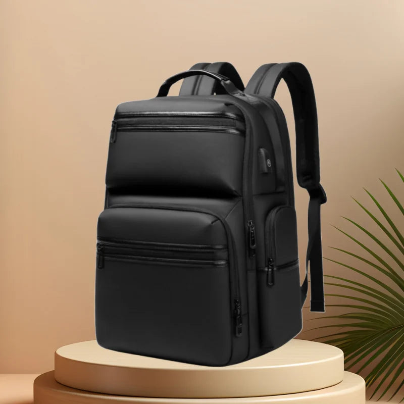 CFUN YA Fashion Trend Luxury Business Backpack Men Women 15.6 Inch Laptop Backpacks Oxford Travel Knapsack Students Schoolbag