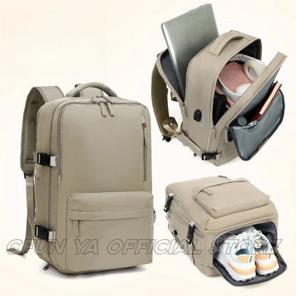 CFUN YA Fashion Trend Luxury Business Backpack USB Charging Travel Bagpack 16 Laptop Women Men Back Pack Students Schoolbag 2024