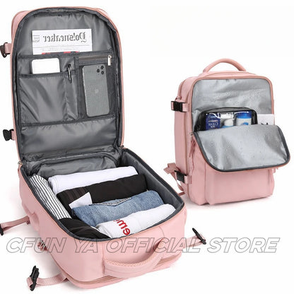 CFUN YA Fashion Trend Luxury Business Backpack USB Charging Travel Bagpack 16 Laptop Women Men Back Pack Students Schoolbag 2024