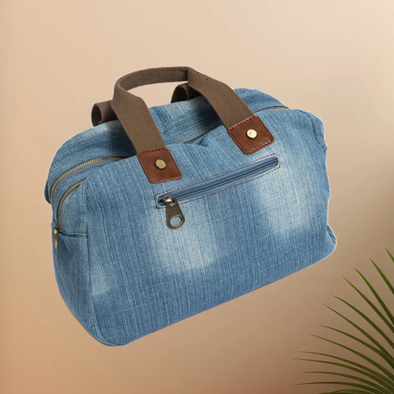 CFUN YA Fashion Trend Luxury Demin Handbag For Women Large Capacity Female Shoulder Cross Bag Travel Tote Pack Top Handle Bags