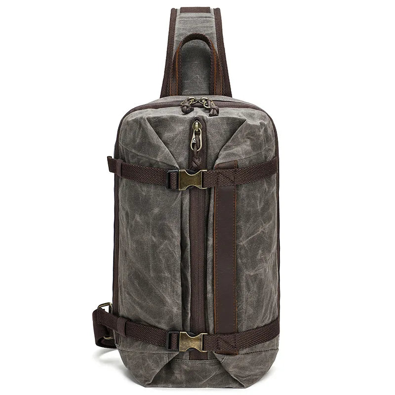 CFUN YA Fashion Trend Luxury Men's Chest Bag Canvas Sling Shoulder Bag Male Cross Bagpack Outdoor Backbag 크로스백 남성 Bolso Hombre