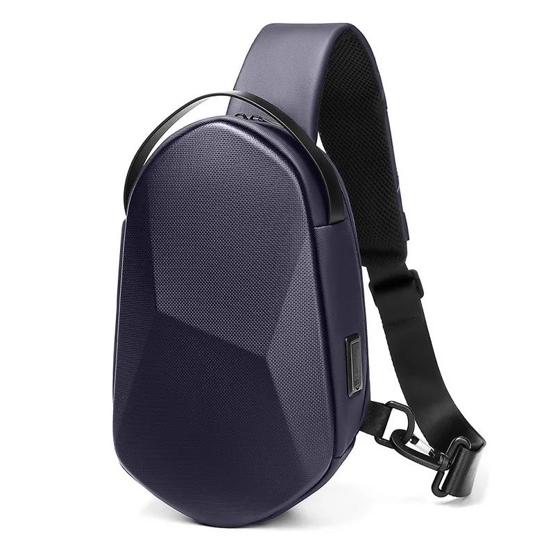 CFUN YA Fashion Trend Luxury Men's Chest Bag Multi-Functional Hardshell Motorcycle Backpack Outdoor Male Shoulder Crossbody Bags