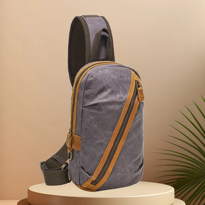 CFUN YA Fashion Trend Luxury Men's Cross Chest Bag Canvas Shoulder Bags Outdoor Climbing Backpack Male Sling Bag Sacoche Homme