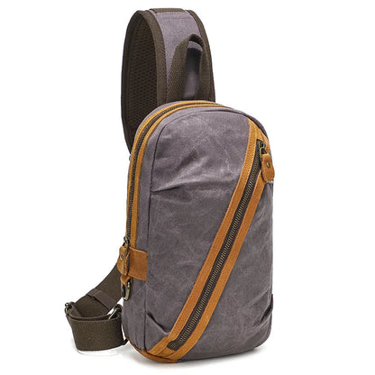 CFUN YA Fashion Trend Luxury Men's Cross Chest Bag Canvas Shoulder Bags Outdoor Climbing Backpack Male Sling Bag Sacoche Homme