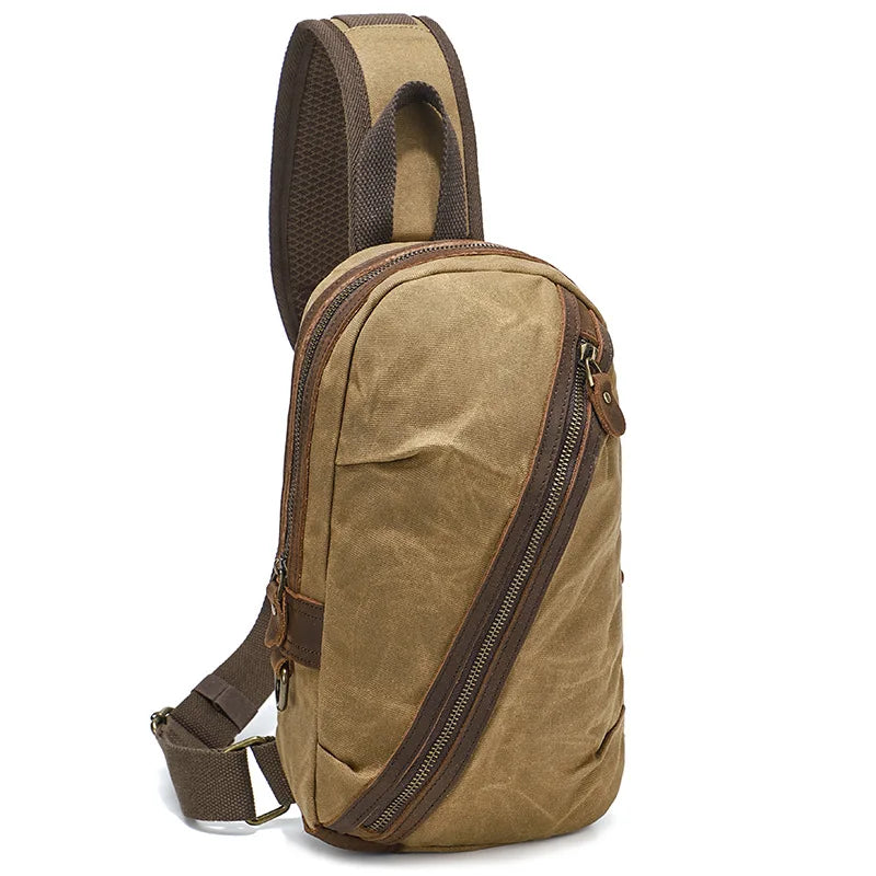 CFUN YA Fashion Trend Luxury Men's Cross Chest Bag Canvas Shoulder Bags Outdoor Climbing Backpack Male Sling Bag Sacoche Homme