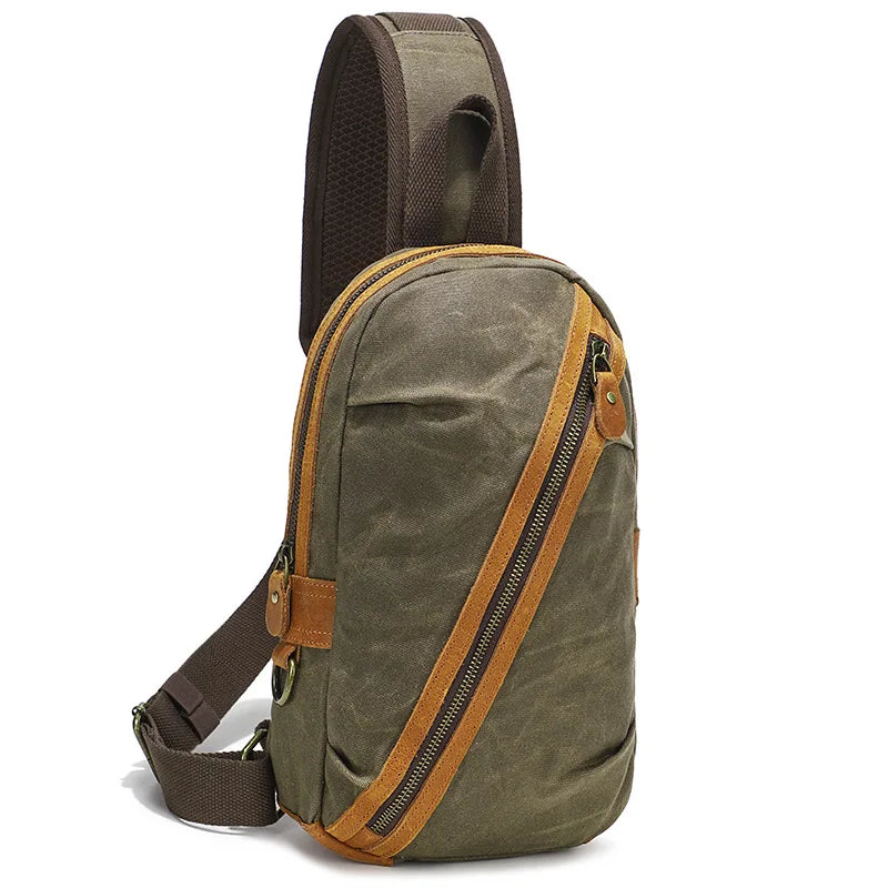 CFUN YA Fashion Trend Luxury Men's Cross Chest Bag Canvas Shoulder Bags Outdoor Climbing Backpack Male Sling Bag Sacoche Homme
