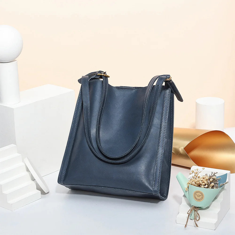 CFUN YA Fashion Trend Luxury Women's Handbag Genuine Leather Tote Bag Large Capacity Female Messenger Shoulder Bags Bolsa 2024