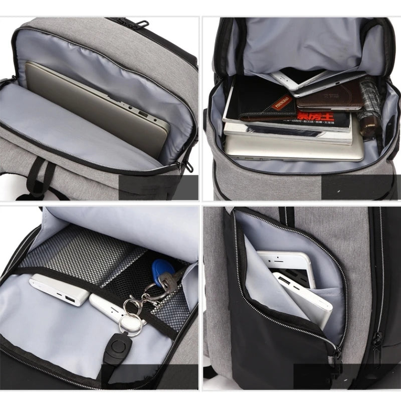 CFUN YA Fashion Trend Men Backpack Anti-Theft Password Travel Backpacking Notebook Bag Pack College Students Schoolbag Tactial