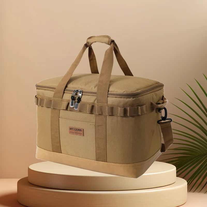 CFUN YA Fashion Trend Outdoor Camping Bag Large Capacity Car Barbecue Storage Box Women Men Pinnic Shoulder Cross Bag