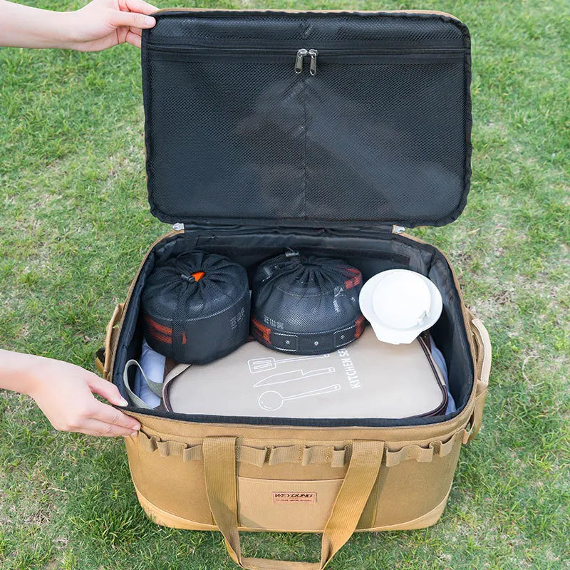 CFUN YA Fashion Trend Outdoor Camping Bag Large Capacity Car Barbecue Storage Box Women Men Pinnic Shoulder Cross Bag