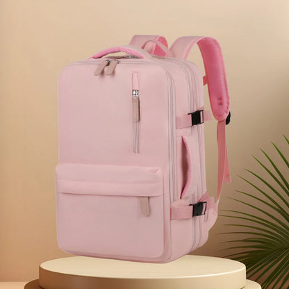 CFUN YA Fashion Trend Pink Women's Backpack Large Capacity Business 16 Laptop Bag Pack Collge Students Schoolbag Travel Rucksack