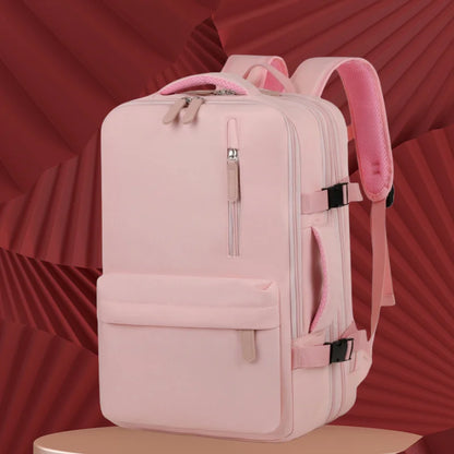 CFUN YA Fashion Trend Pink Women's Backpack Large Capacity Business 16 Laptop Bag Pack Collge Students Schoolbag Travel Rucksack