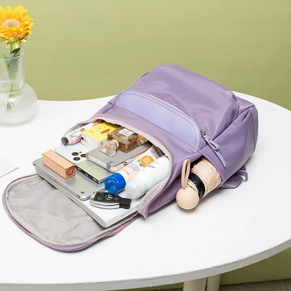 CFUN YA Fashion Trend Purple Women Backpack Summer Travel Female Shoulder Bag Students Schoolbag Lady Bagpack Mom's Bag Mochila
