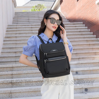 CFUN YA Fashion Trend Purple Women Backpack Summer Travel Female Shoulder Bag Students Schoolbag Lady Bagpack Mom's Bag Mochila