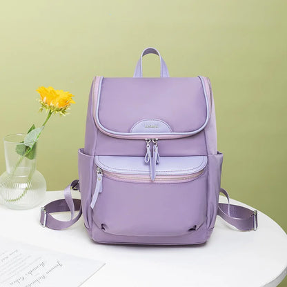 CFUN YA Fashion Trend Purple Women Backpack Summer Travel Female Shoulder Bag Students Schoolbag Lady Bagpack Mom's Bag Mochila
