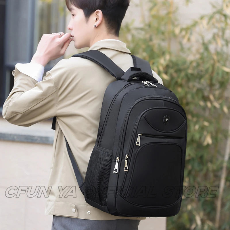 CFUN YA Fashion Trend School Backpack For Students Waterproof 15.6 Notebook Bag Travel Business Backpacking Outdoor Rucksack
