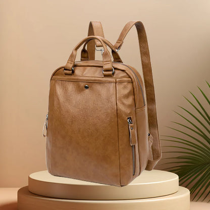 CFUN YA Fashion Trend Women Backpack Soft Leather Anti-Theft Bagpack Female Travel Backbag College Students Schoolbag Mochila
