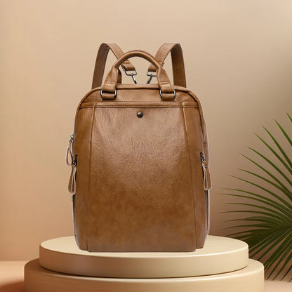 CFUN YA Fashion Trend Women Backpack Soft Leather Anti-Theft Bagpack Female Travel Backbag College Students Schoolbag Mochila