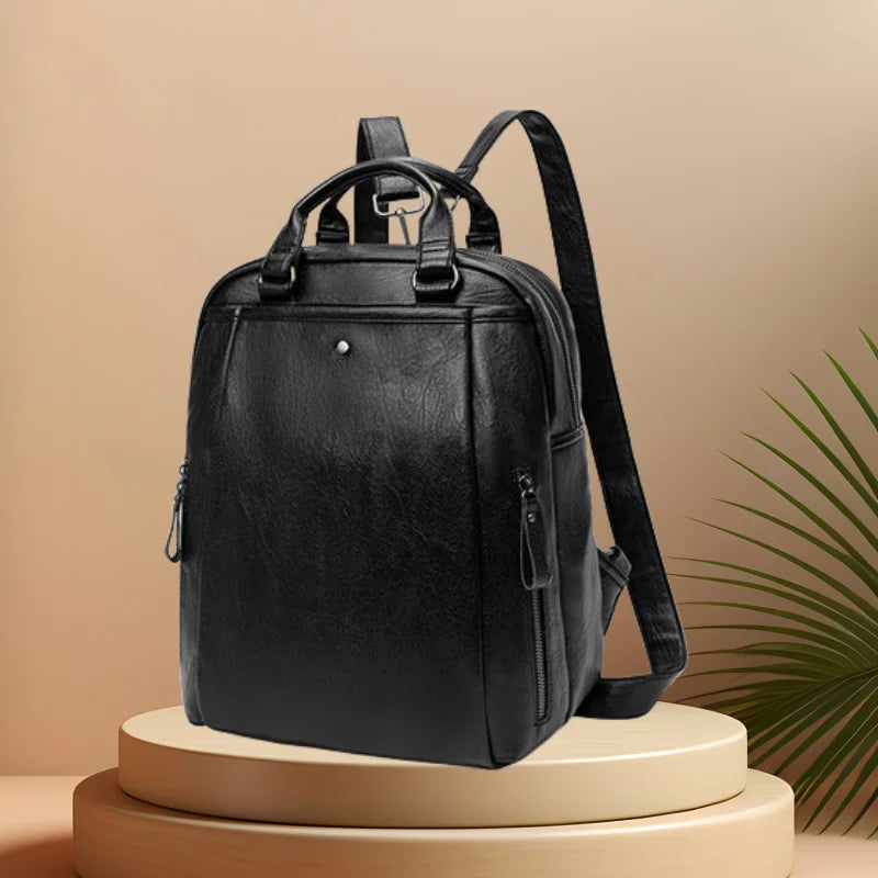 CFUN YA Fashion Trend Women Backpack Soft Leather Anti-Theft Bagpack Female Travel Backbag College Students Schoolbag Mochila