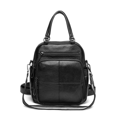 CFUN YA Fashion Trend Women Handbag PU Leather Female Travel Backpack Anti-Theft Bagpack College Student Schoobag Shoulder Bags