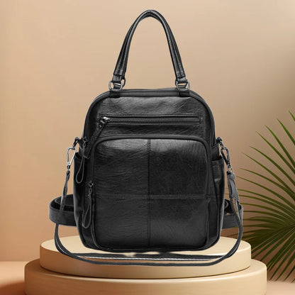 CFUN YA Fashion Trend Women Handbag PU Leather Female Travel Backpack Anti-Theft Bagpack College Student Schoobag Shoulder Bags
