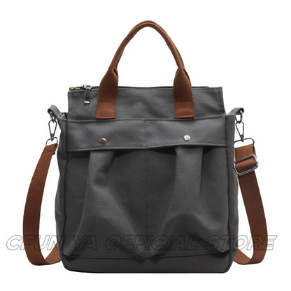 CFUN YA Fashion Trend Women Shoulder Bag Large Capacity Female Handbag Canvas Crossbody Bags Messenger Pack Totes Bolsos Mujer