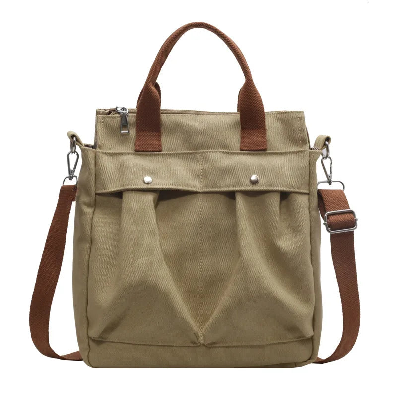 CFUN YA Fashion Trend Women Shoulder Bag Large Capacity Female Handbag Canvas Crossbody Bags Messenger Pack Totes Bolsos Mujer