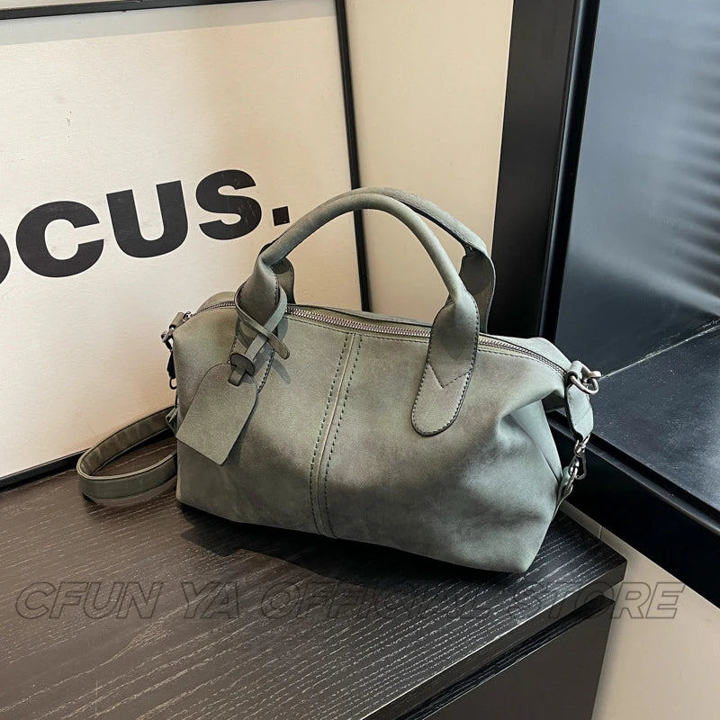 CFUN YA Fashion Trend Women's Handbag Large Capacity Female Shoulder Crossbody Bag College Student Messenger Bag Tote Pack New