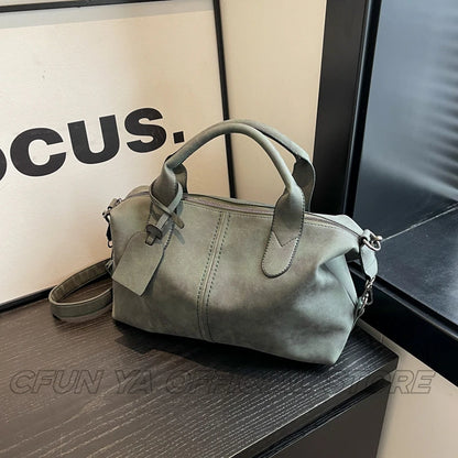 CFUN YA Fashion Trend Women's Handbag Large Capacity Female Shoulder Crossbody Bag College Student Messenger Bag Tote Pack New
